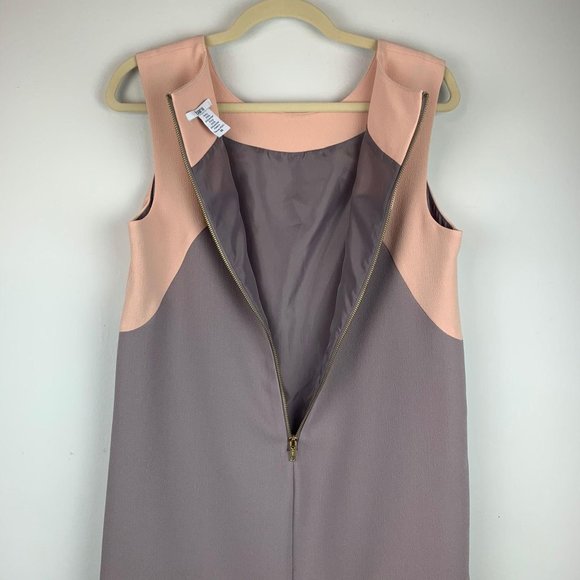 BAR III Two-Tone Sleeveless Sheath Dress w/Pockets Sz M - Picture 6 of 7